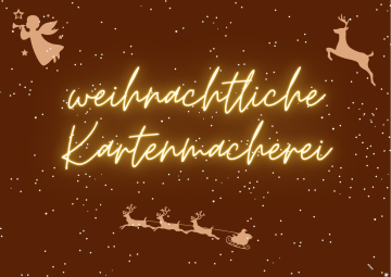 Weihnachtliche Kartenmacherei